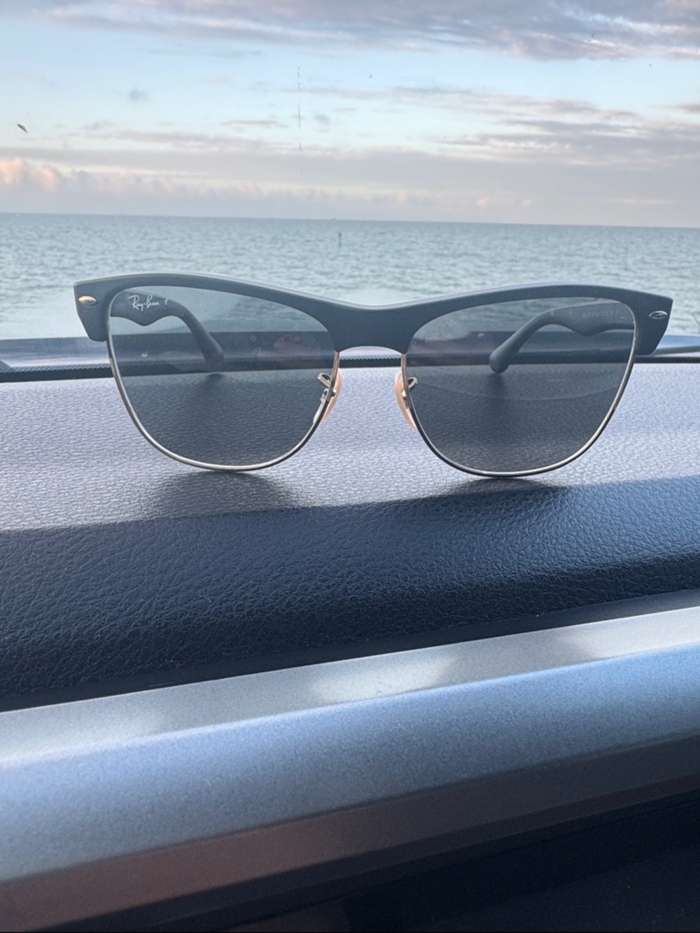 Ray-Ban Women's Black and Gold Cat-Eye Sunglasses